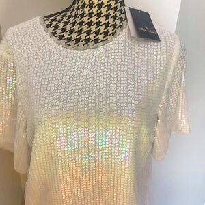 Brooks Brothers sequin blouse
